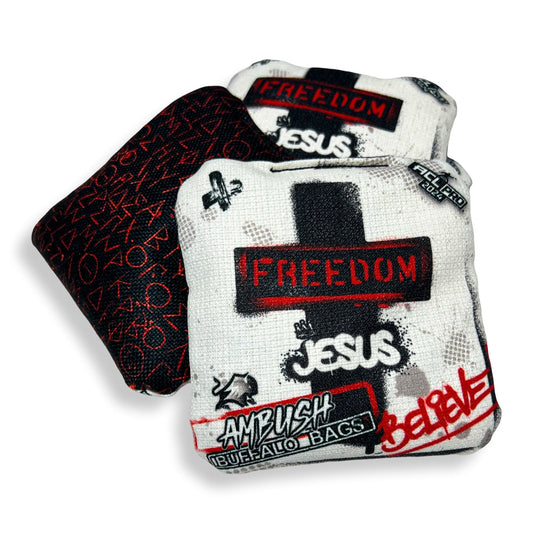 Buffalo Bags - Ambush - Freedom in Jesus - 2024 ACL PRO BAGS Buffalo Boards 