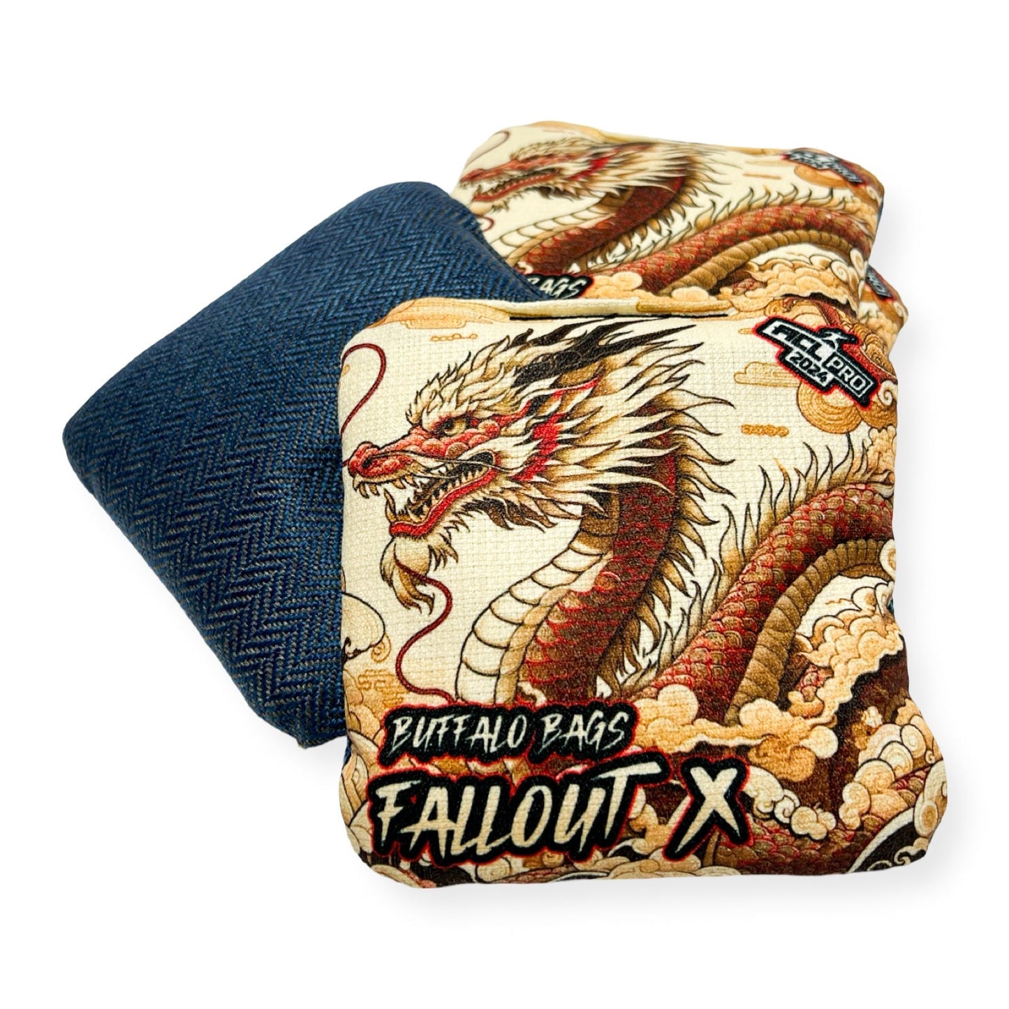 Buffalo Bags - Fallout X - Japanese Gold Limited Edition - 2024 ACL PRO BAGS Buffalo Boards Ryu no Sora (dragon) 