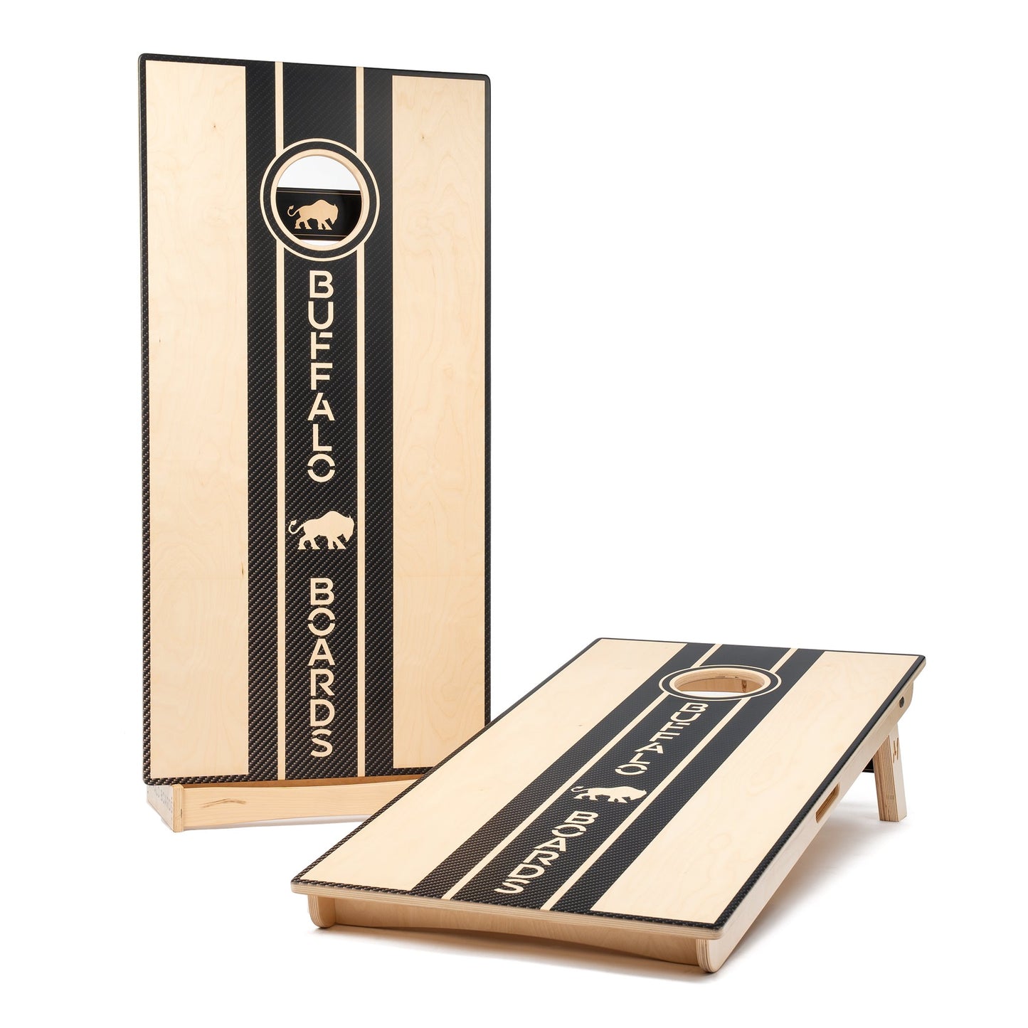 Buffalo - Center Striped Carbon Fiber - Professional Regulation Cornhole Boards BOARD Buffalo Boards