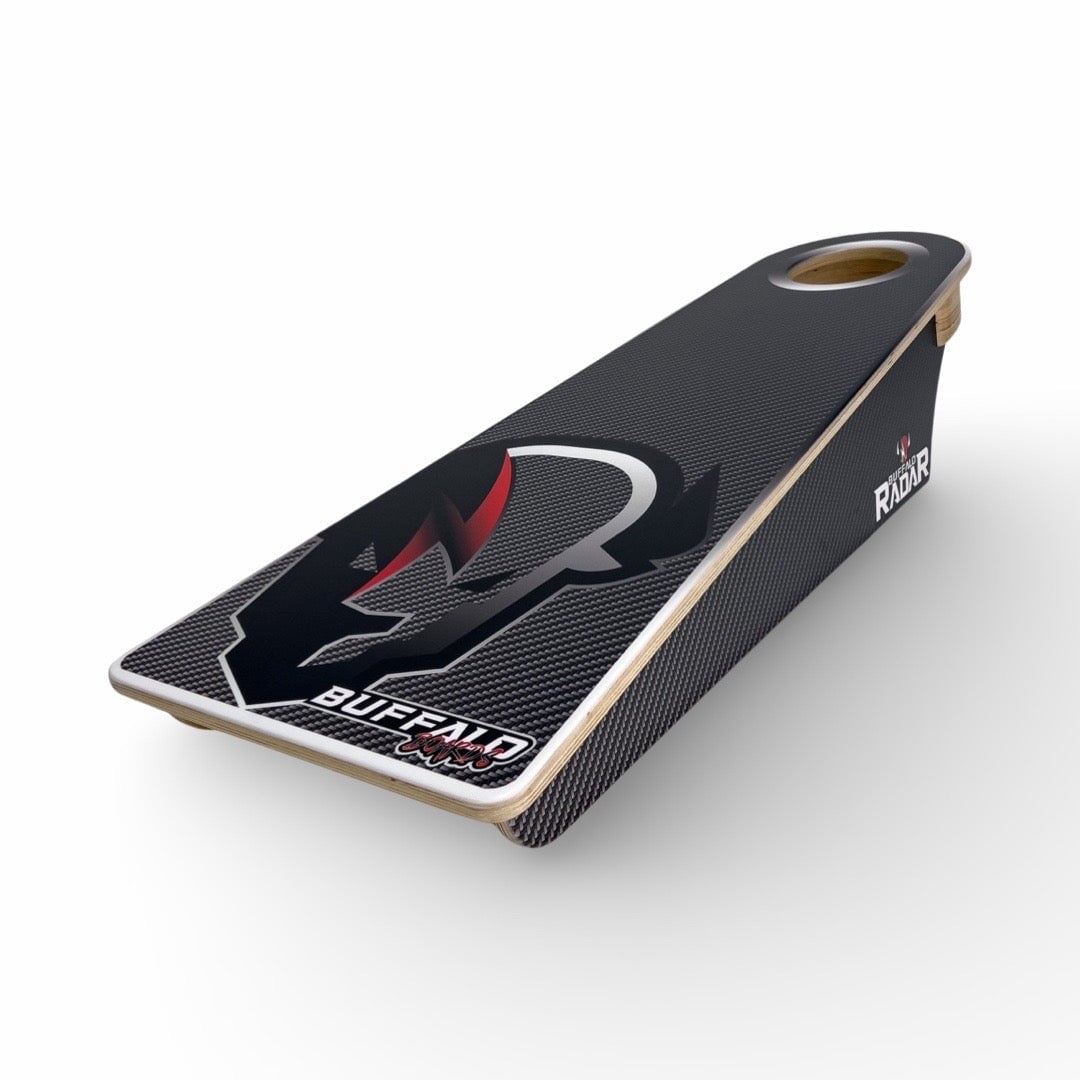 Buffalo - ELITE Black CRBN - Cornhole Training Board RADAR Buffalo Boards
