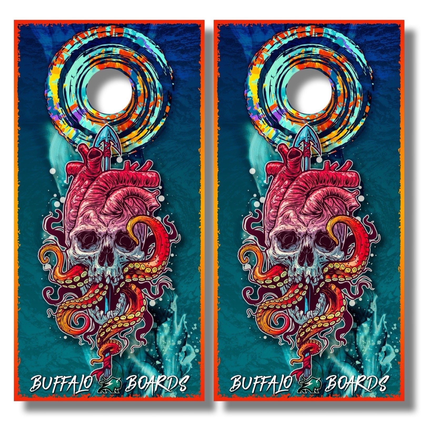 Buffalo Legends- Davy Jones - Professional Regulation Cornhole Boards BOARD Buffalo Boards