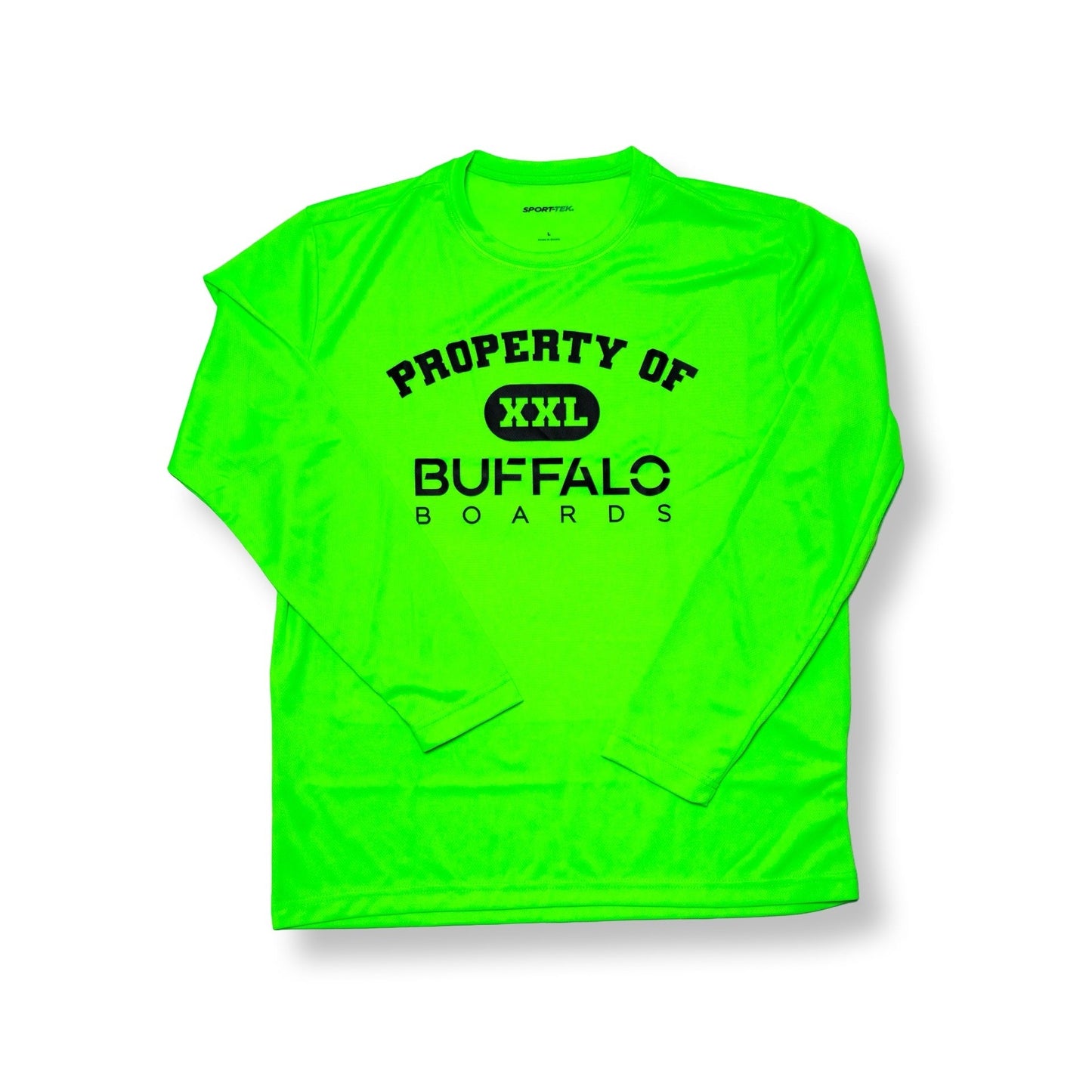 Buffalo Long Sleeve Dry Fit shirt Buffalo Boards Neon Green Small