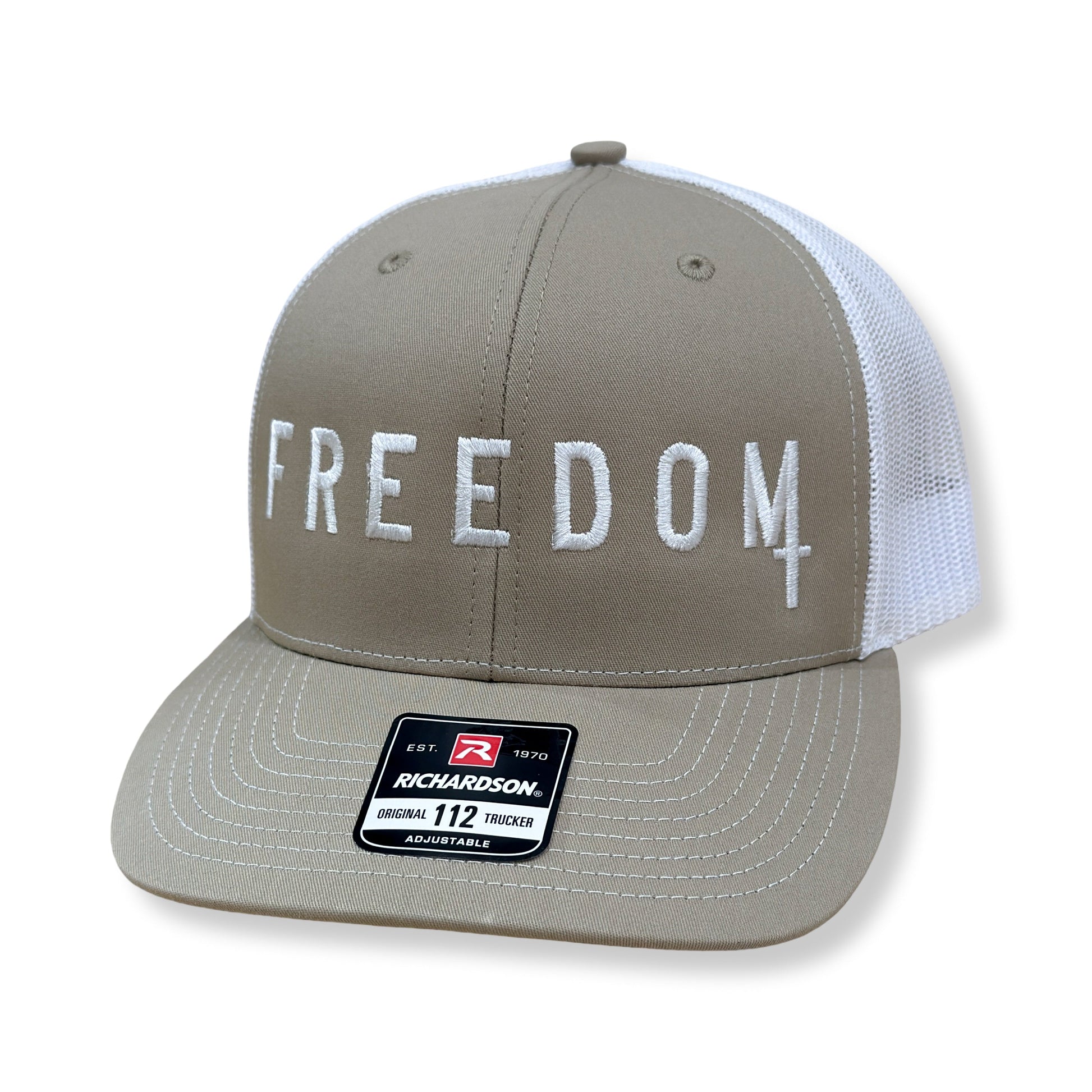 CK FREEDOM - R112 snapback HAT Buffalo Boards KHAKI / WHITE
