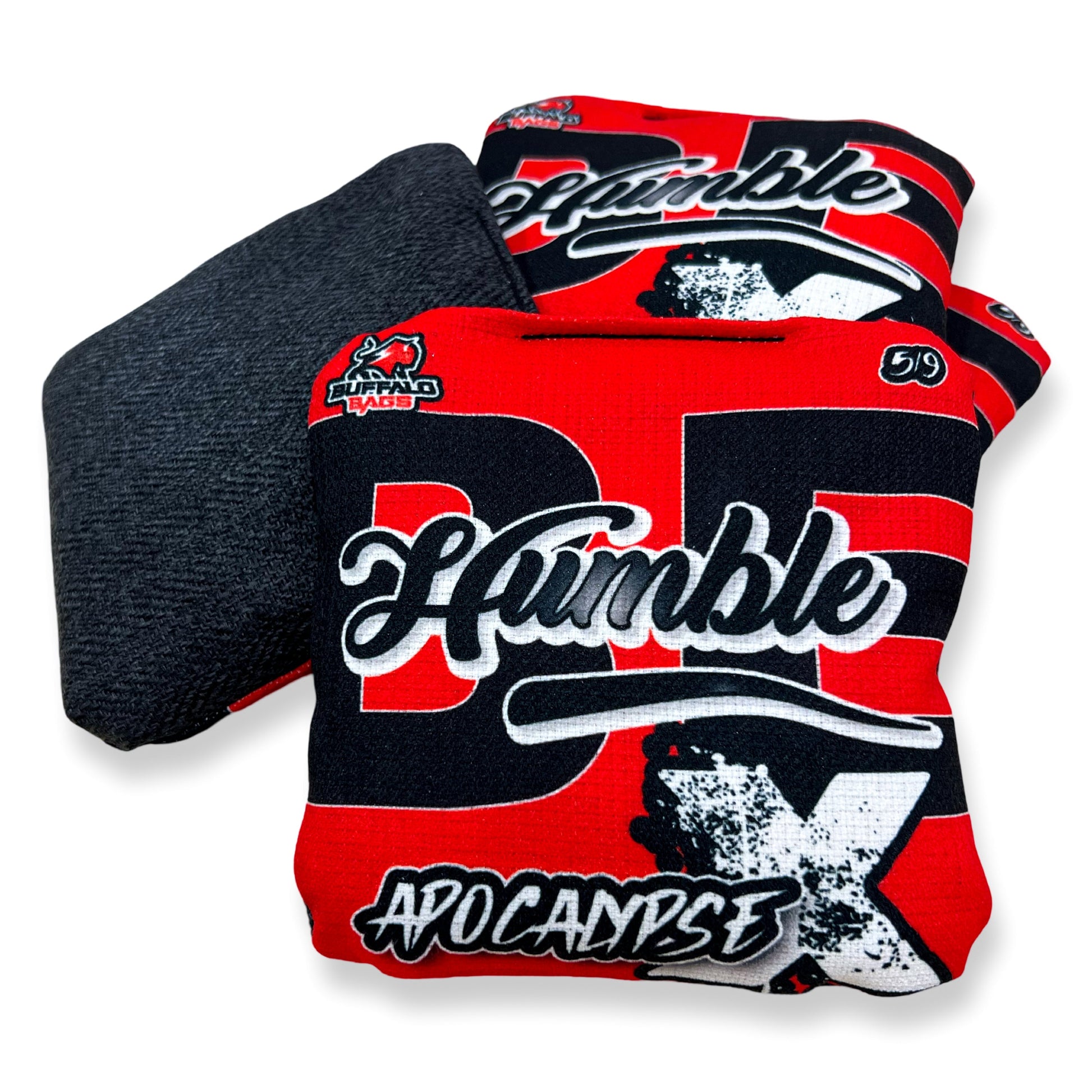 Buffalo Bags - Apocalypse X - BE Humble - Herringbone PRO - 5/9 BAGS Buffalo Boards Red/Black 