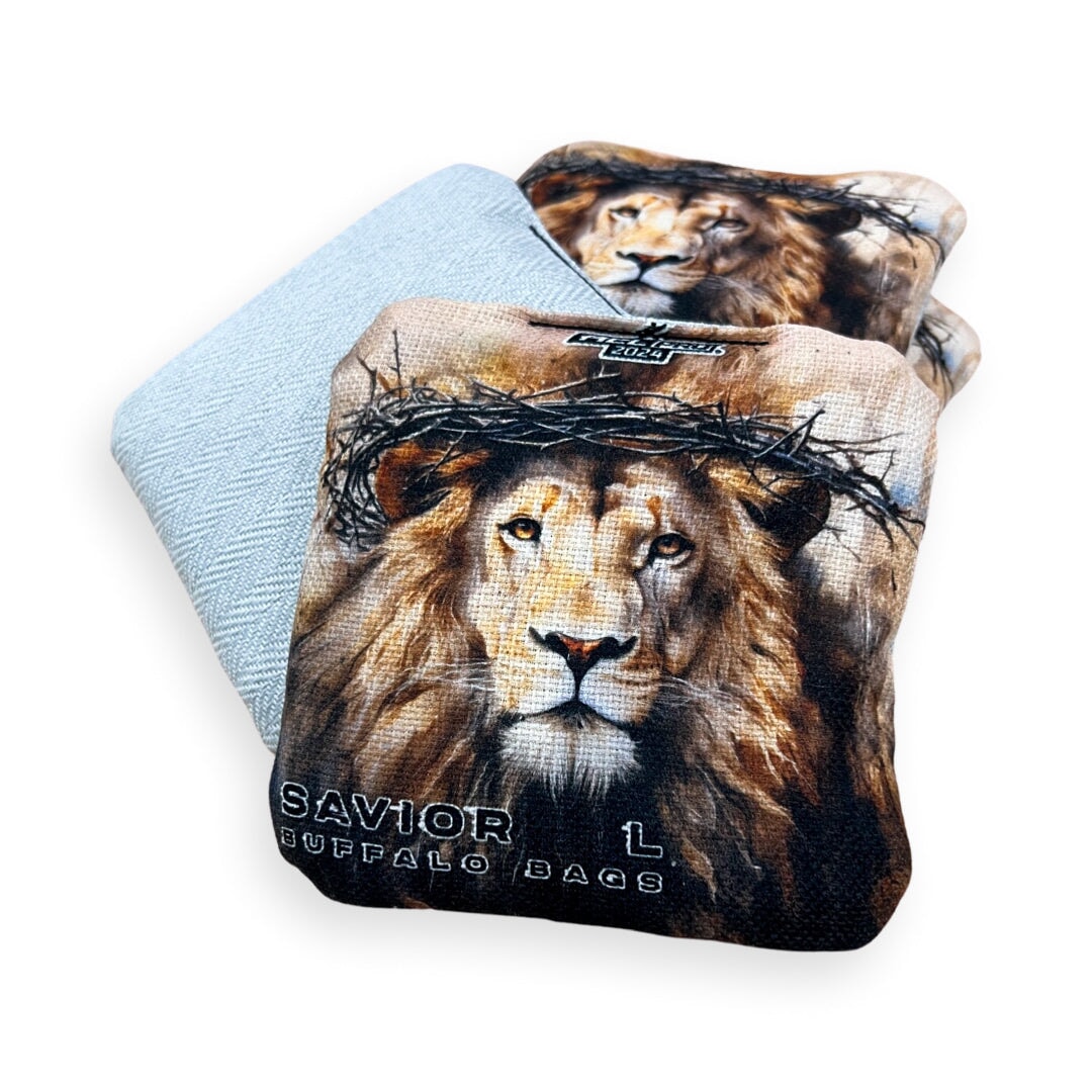 Buffalo Bags - Lion of Judah - Cornhole Bags - SAVIOR Series 