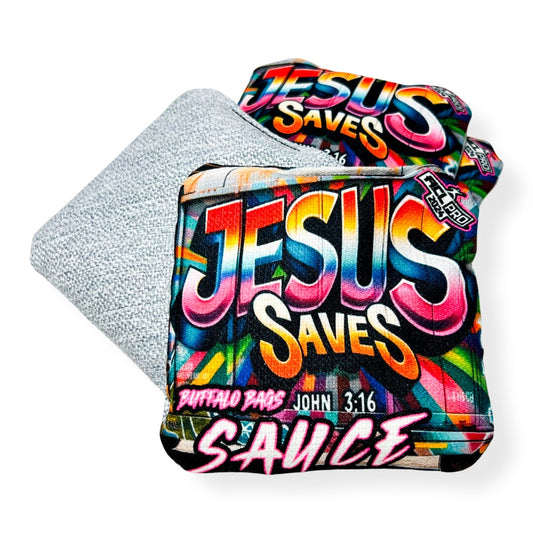 Buffalo Bags - Sauce - Jesus Saves - 2024 ACL PRO BAGS Buffalo Boards 