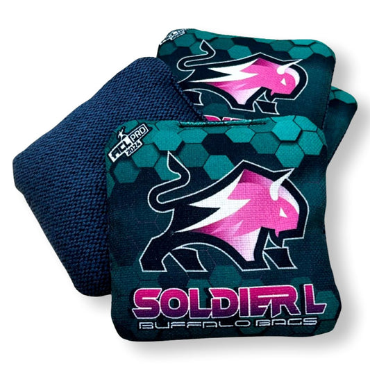 Buffalo Bags - Soldier - Emerald and Pink Buffalo - 2024 ACL PRO BAGS Buffalo Boards 