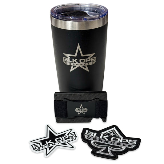 Buffalo BLK OPS Bundle - Carbon Wallet, Tumbler, Patch and Decal BLK OPS 