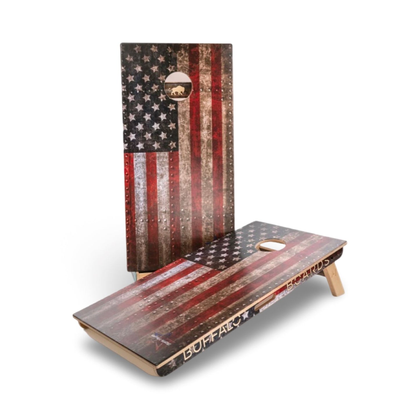 Buffalo Boards - Iron Flag - Professional Regulation Cornhole Boards BOARD Buffalo Boards 