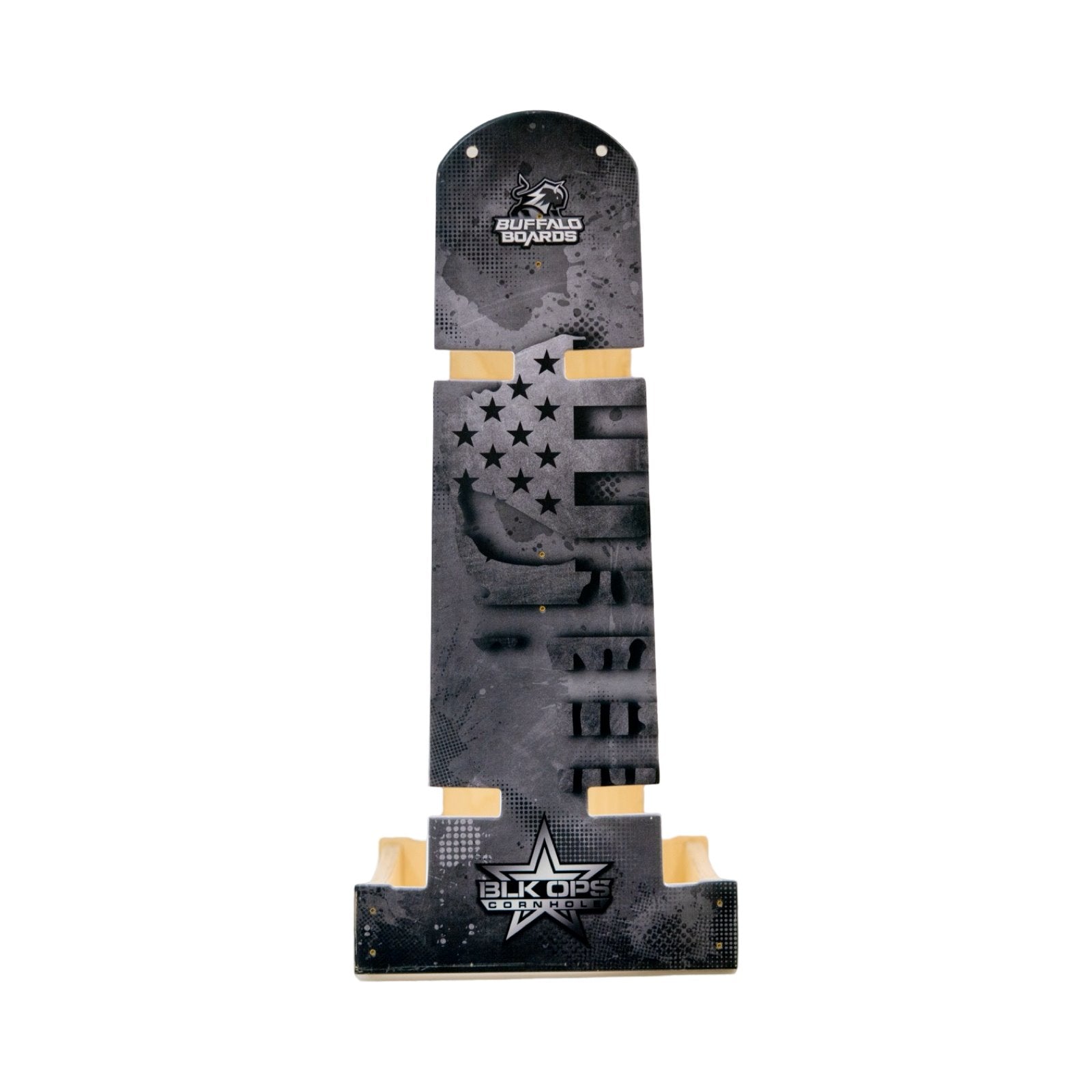 Buffalo Boards Pro Cornhole Board Stand - Legends BOARD ACCESORIES Buffalo Boards BLK OPS 