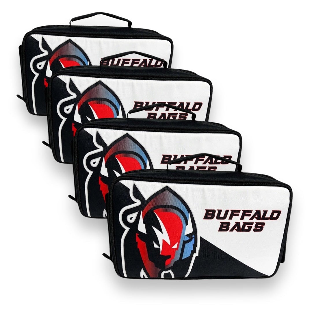 Buffalo Sport - Cornhole Bag Storage Pouch - Holds 4 bags Buffalo Boards 4 pack 