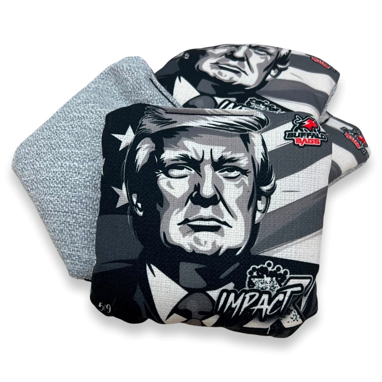 CLOSE OUT IMPACT - LIMITED Quantities - ONLY 1 SET AVAILABLE Buffalo Boards TRUMP BLACK AND WHITE 