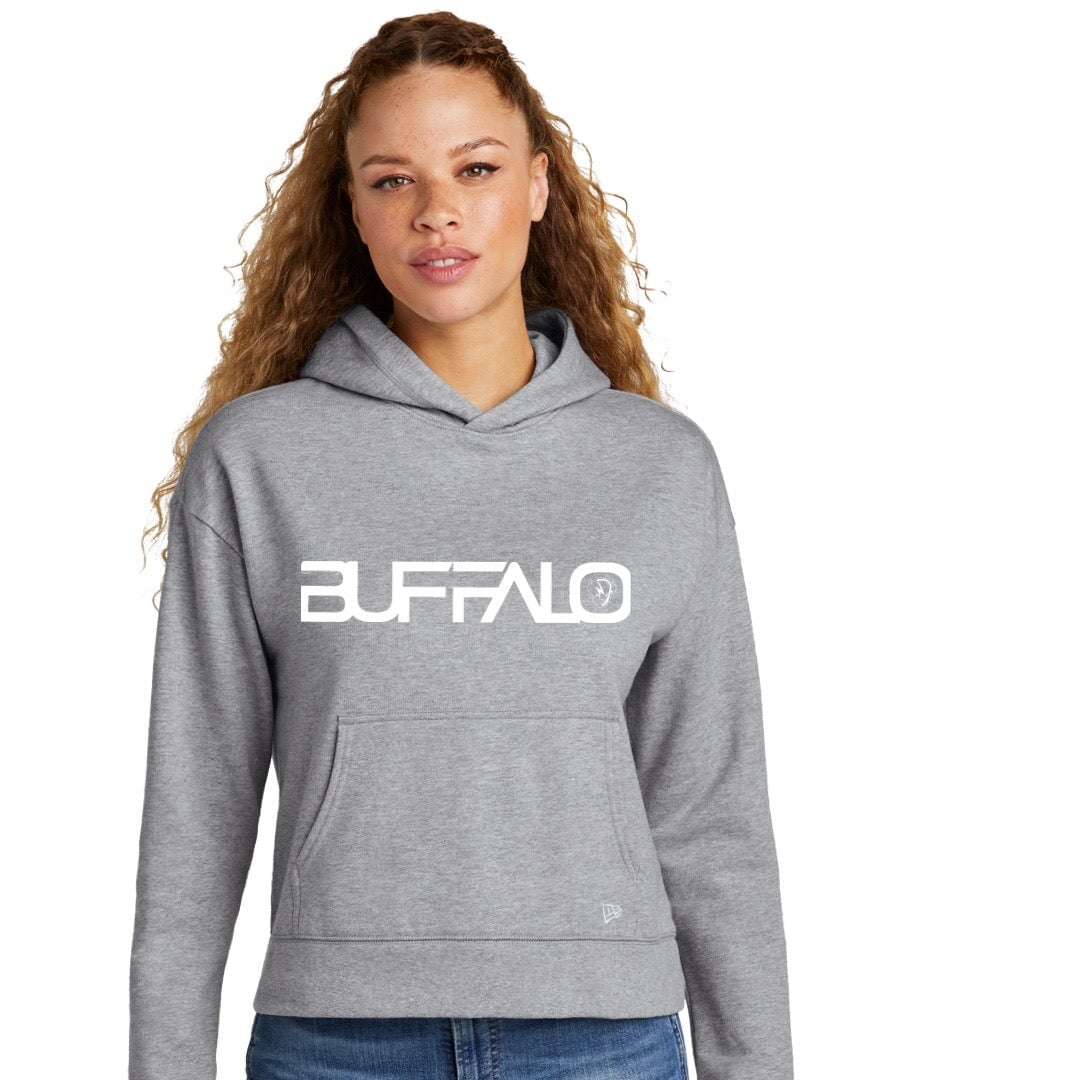 New Era® Ladies Fleece Pullover Hoodie T-SHIRT Buffalo Boards 