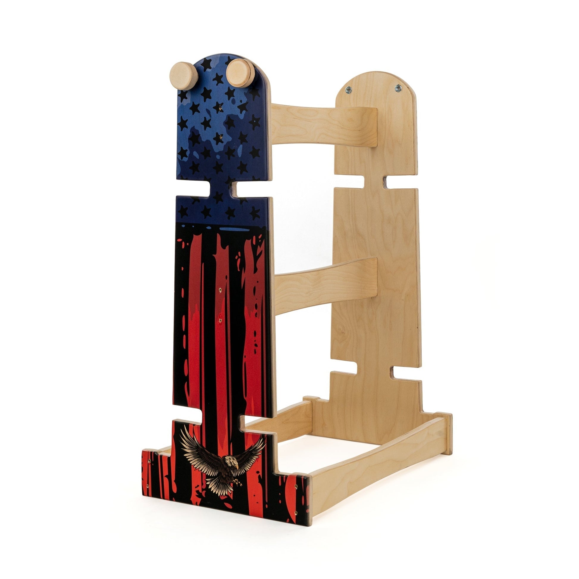 Buffalo Boards Pro Cornhole Board Stand - American Flags BOARD ACCESORIES Buffalo Boards AMERICAN EAGLE 