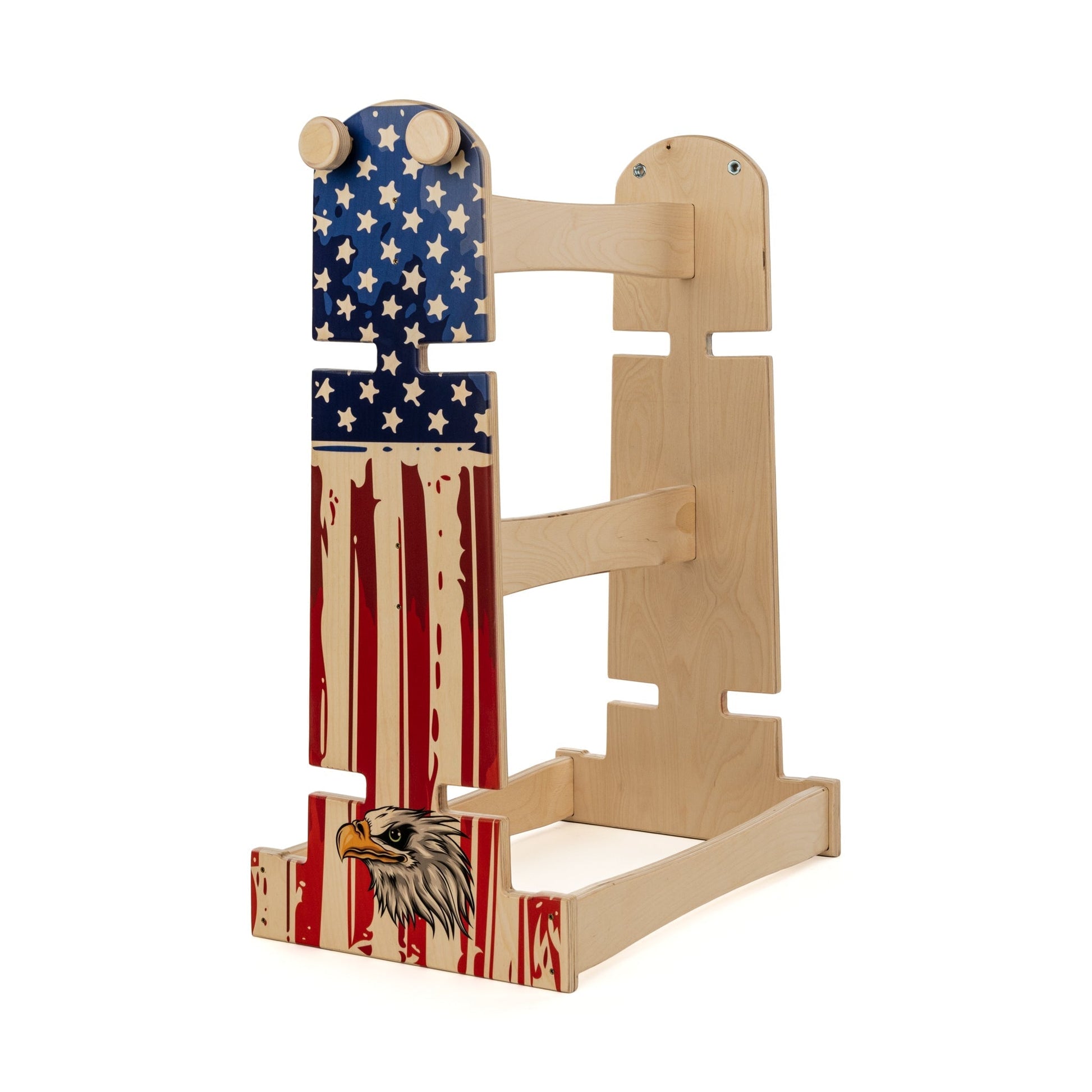 Buffalo Boards Pro Cornhole Board Stand - American Flags BOARD ACCESORIES Buffalo Boards PATRIOTIC EAGLE 
