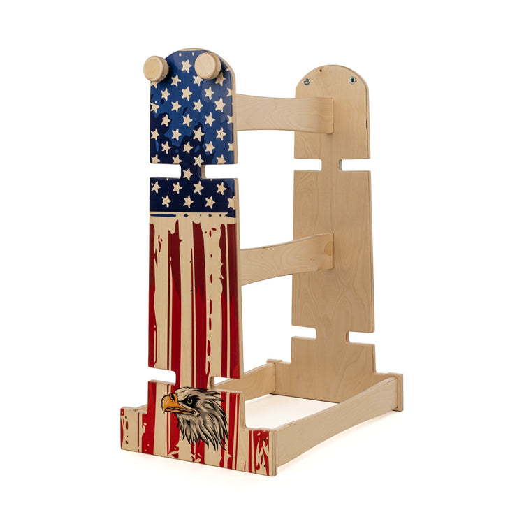Buffalo Boards Pro Cornhole Board Stand - American Flags BOARD ACCESORIES Buffalo Boards PATRIOTIC EAGLE 