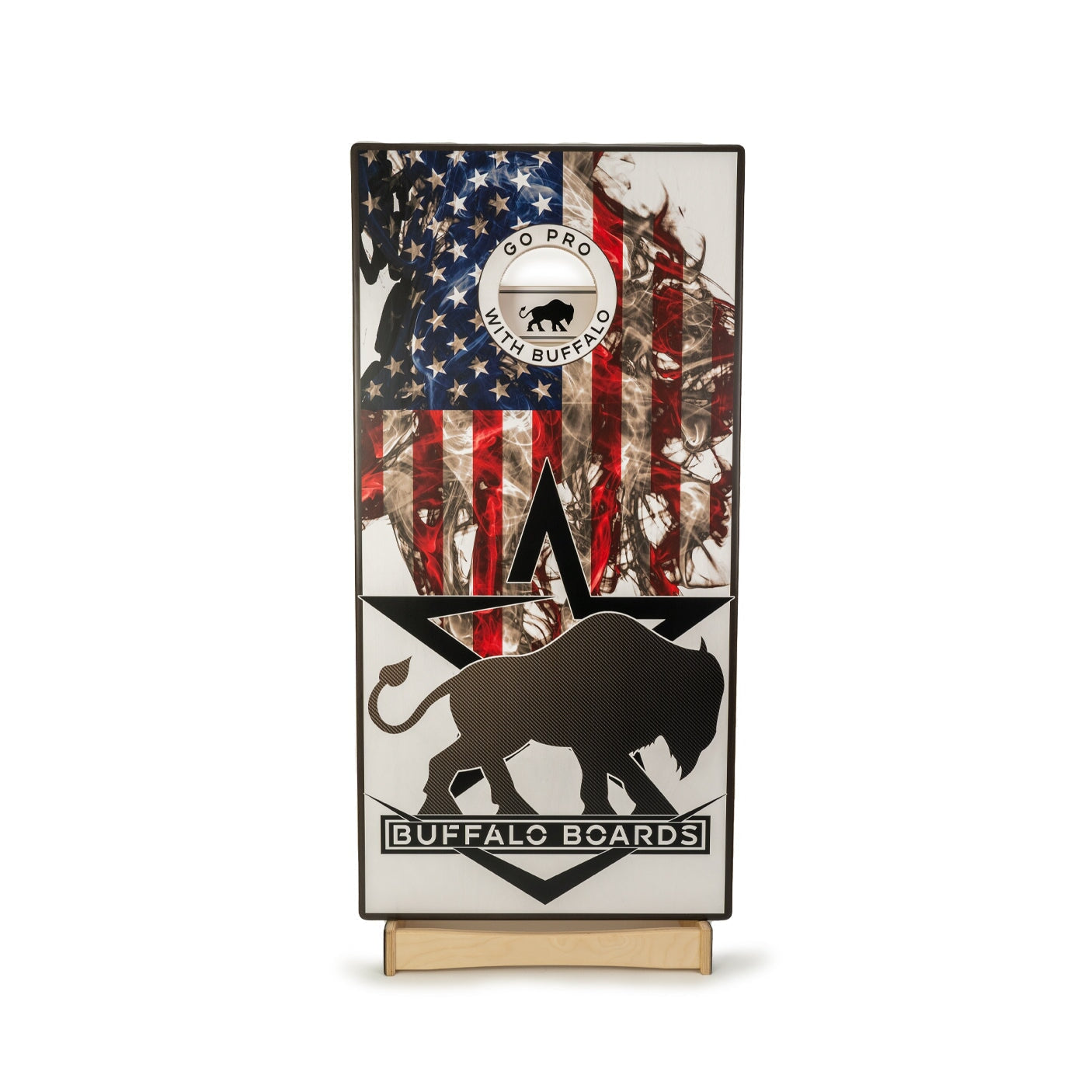 Buffalo Boards - USA Smoke Professional Cornhole Boards BOARD Buffalo Boards White 