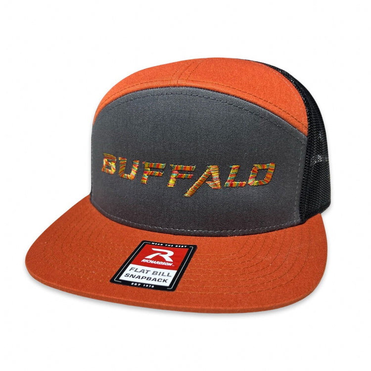 Buffalo Signature 168 7 Panel Trucker Hat HAT Buffalo Boards Burnt Orange 